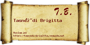 Tasnádi Brigitta névjegykártya