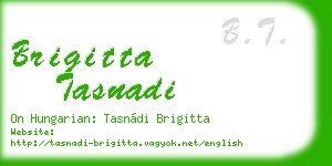 brigitta tasnadi business card